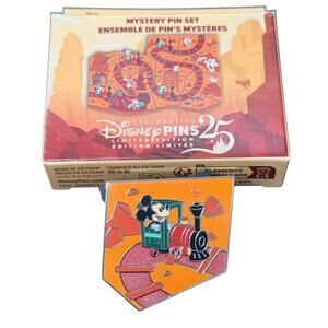 Disneyland Resort Thunder‎ Mountain Attraction Map Puzzle Mickey Pin LE 475 2025